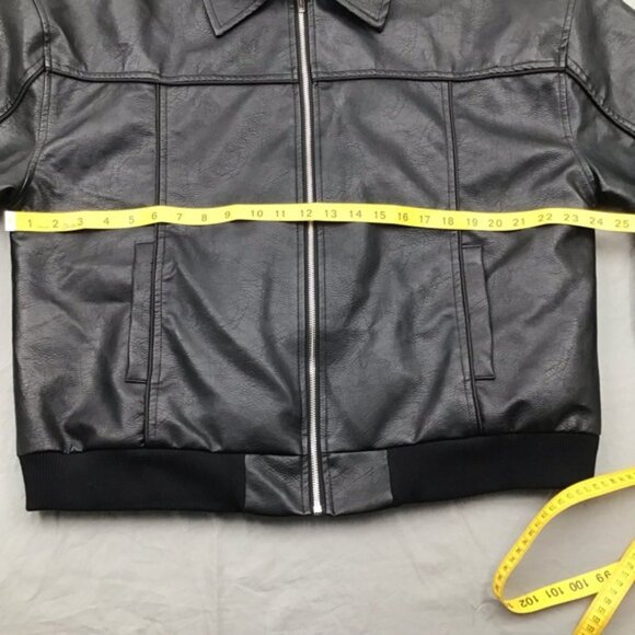 Princess Polly Black Goldsmith Faux LeatherBomber Jacket - Picture 8 of 10